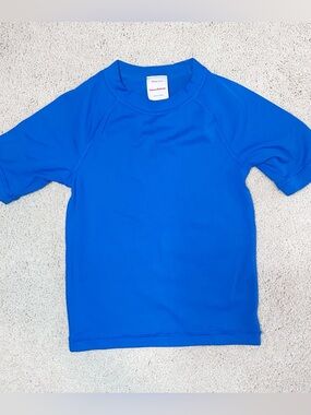 Hanna Andersson Blue Rash Guard Swim Shirt